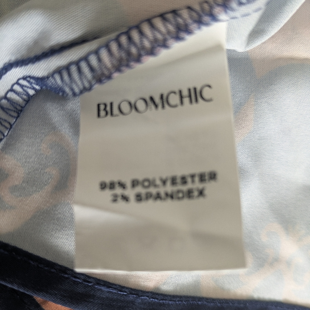 BloomChic Floral Navy Midi Dress - Picture 14 of 15